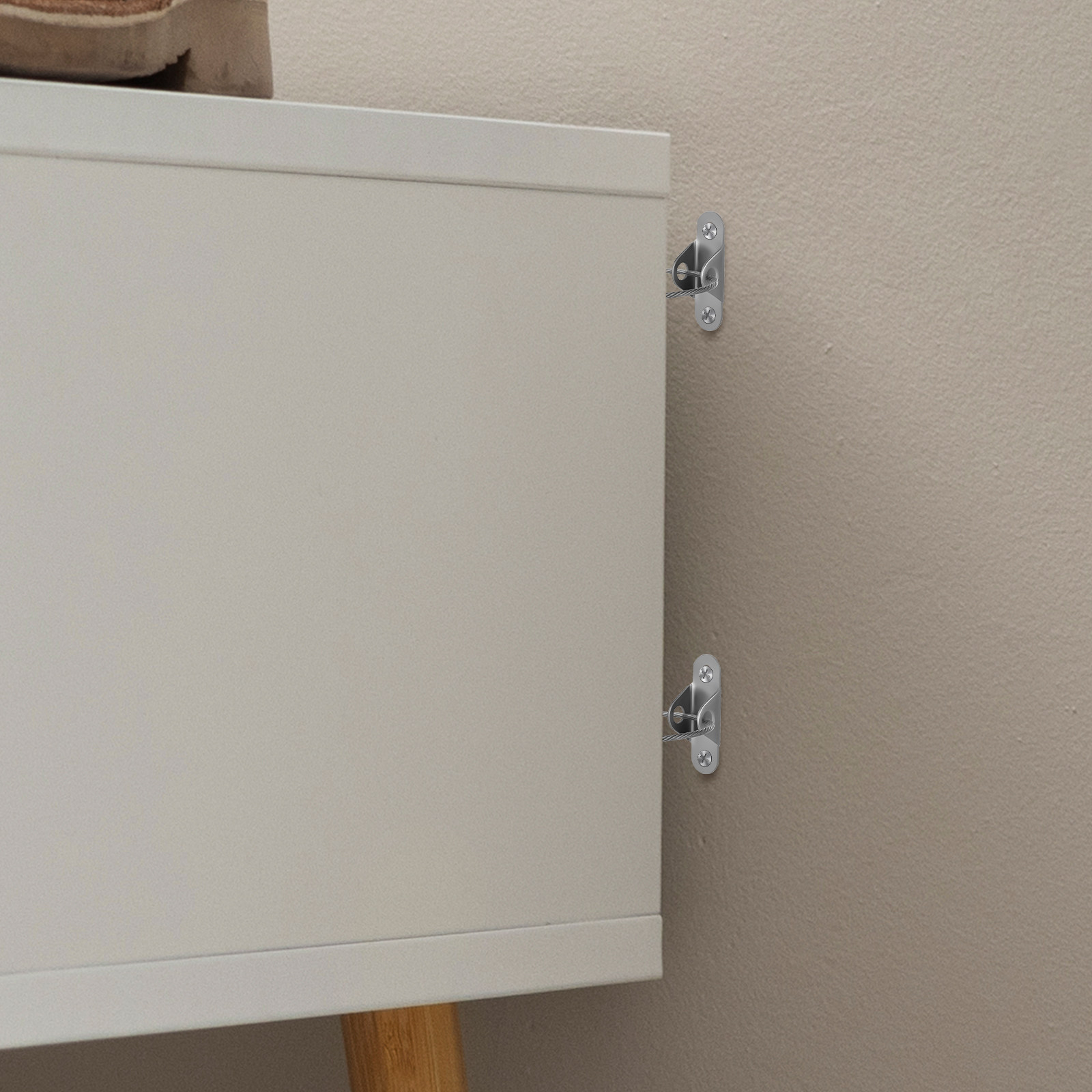 6Sets Furniture Wall Anchors A - огляд і ціна Earthquake Anchor Strap