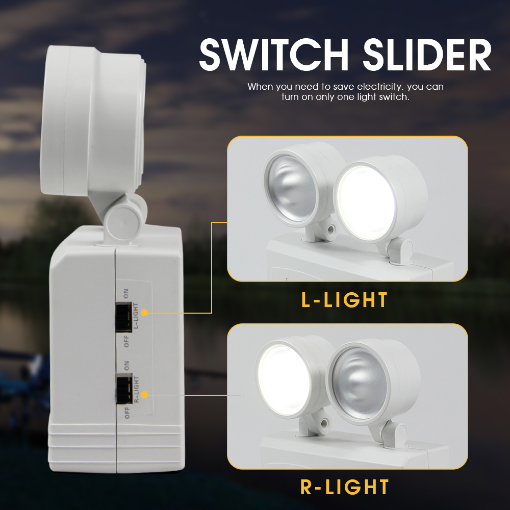 Dual-head Emergency Lamp Rotar - огляд і ціна Power Outage Light
