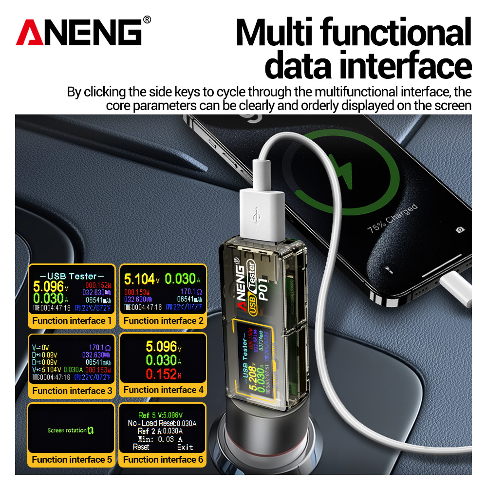 ANENG P01 USB Tester Voltmeter - огляд і ціна Co Detector Plug